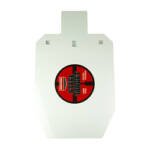 B/C 2/3 IPSC SILHOUETTE TARGET WHT