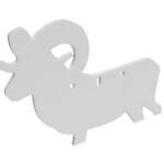 B/C AR500 3/8" SILHOUETTE RAM WHT