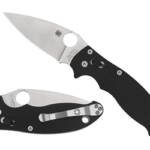 SPYDERCO MANIX 2 BLACK G10 PLAINEDGE