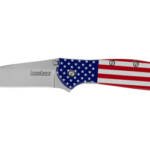 KERSHAW LEEK 3" USA FLAG/SLV