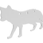 B/C AR500 3/8" SILHOUETTE COYOTE WHT