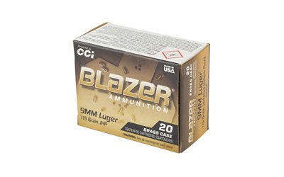 CCI BLAZER BRASS 9MM 115GR JHP 20 - Image 3