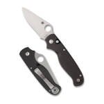 SPYDERCO BUTTONUP CF PE 3.27" BK/SLV